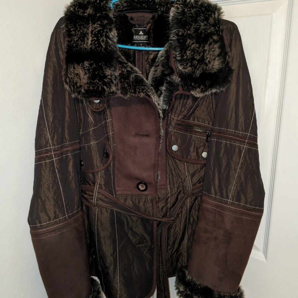 Leather coat
